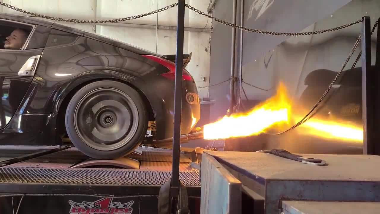 admin tuning 370z dyno run - flame map