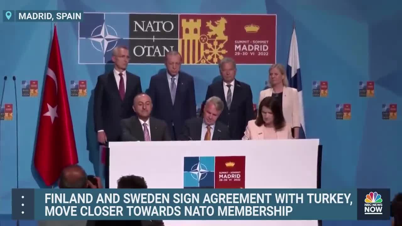 Turkey Agrees To Path For Finland And Sweden To Join NATO