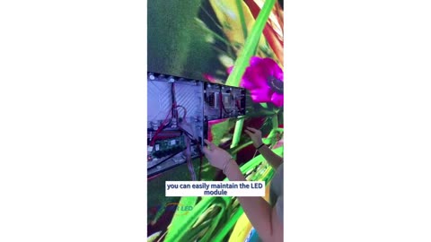 This is EA640F2 indoor front desk service LED display