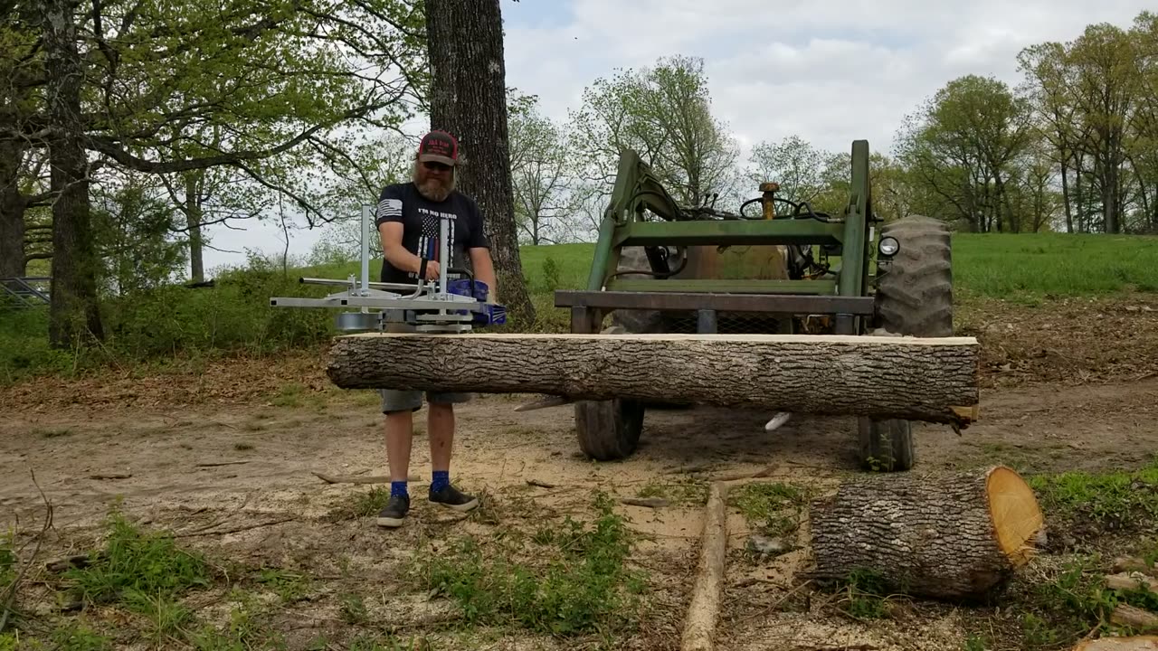 Alaskan sawmill. New fun tool on the homestead