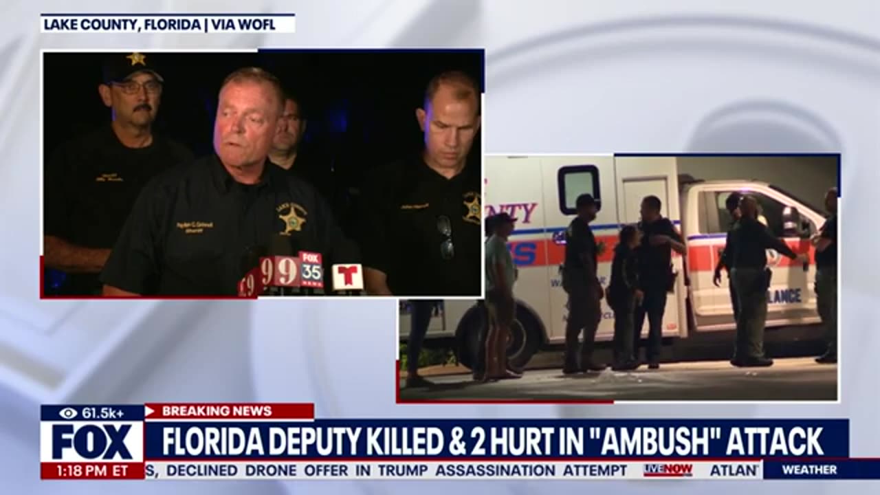 Florida deputy murdered in ambush attack, 2 other people dead | LiveNOW from FOX