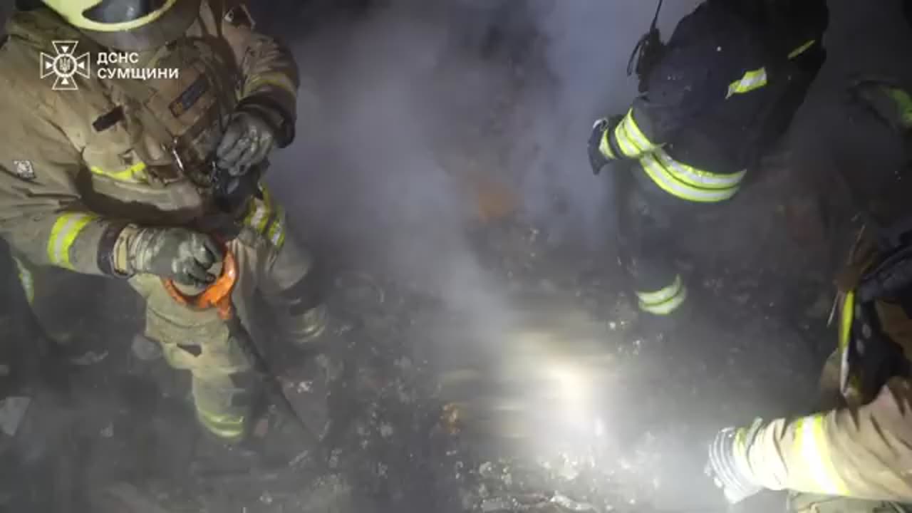 Spooky footage of the unblocking of the bodies of the dead people who were