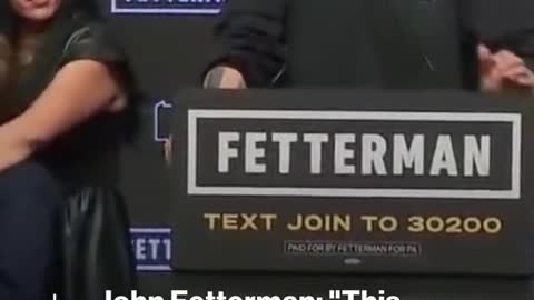 Democrat John #Fetterman after being projected to win the