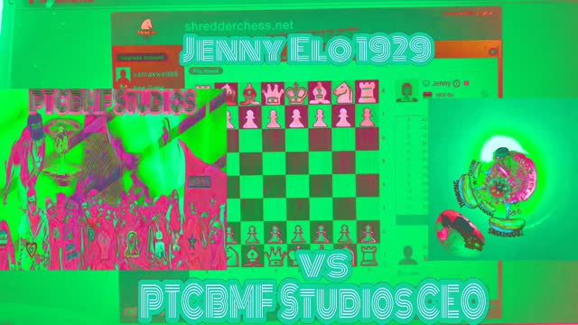 shredderchess.net's Jenny VS. PTCBMF Studios CEO and the Danish Gambit