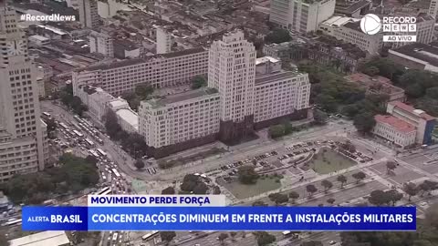 Manifestações em frente a instalações militares perdem força