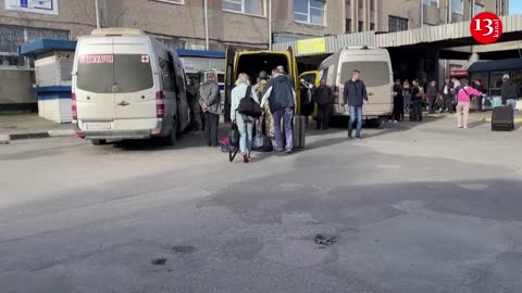 People leave Ukraine's Kherson after Russian strikes