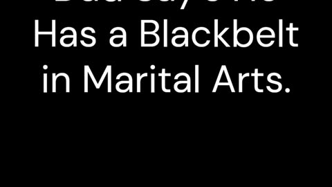 Dad's Black Belt in Selective Hearing: Mastering the Art of Not Listening! 😂 #DadJokes #Comedy