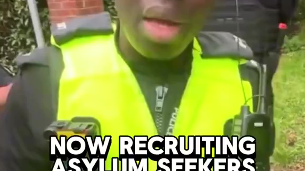 UK Police are now recruiting low IQ Coudenhove Kalergi importees to police the indigenous..