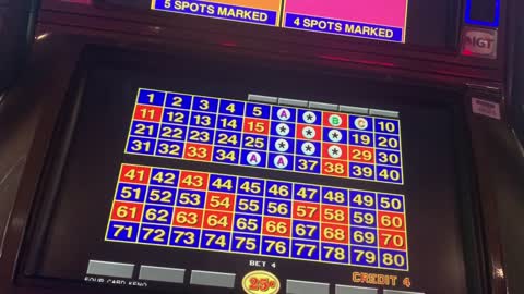 KENO Cleopatra 4 Card Caveman - SESSION of KENO from Casino Arizona