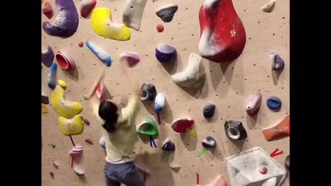 Indoor rock climbing