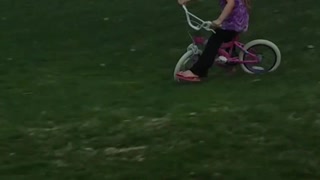 Daughter's Downhill Bike Ride Goes Poorly