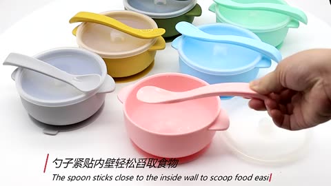 Enjoy Mess-free Meals with Our Silicone Bowl - Perfect for Kids!