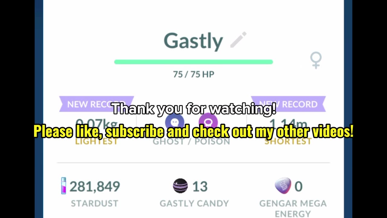 Pokemon GO - gintotski Catching Gastly