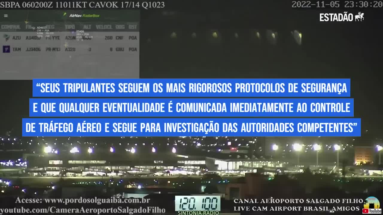 Óvni? Pilotos relatam luzes ‘não identificadas’ em Porto Alegre