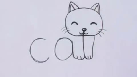 Cat Name Drawing Cat Fast And Easy