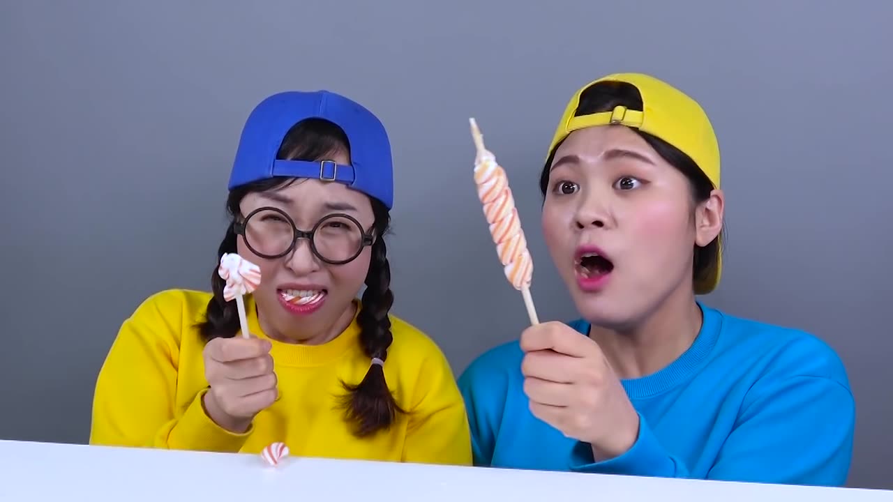 #follow my channel DONA and friend Food Tangerine Jelly Mukbang