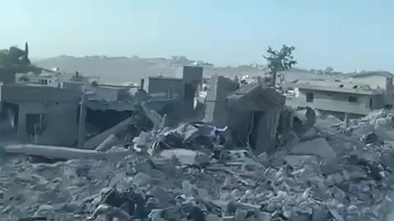 Footage shows massive destruction in the town of Al-Shahabiyeh, Tyre District