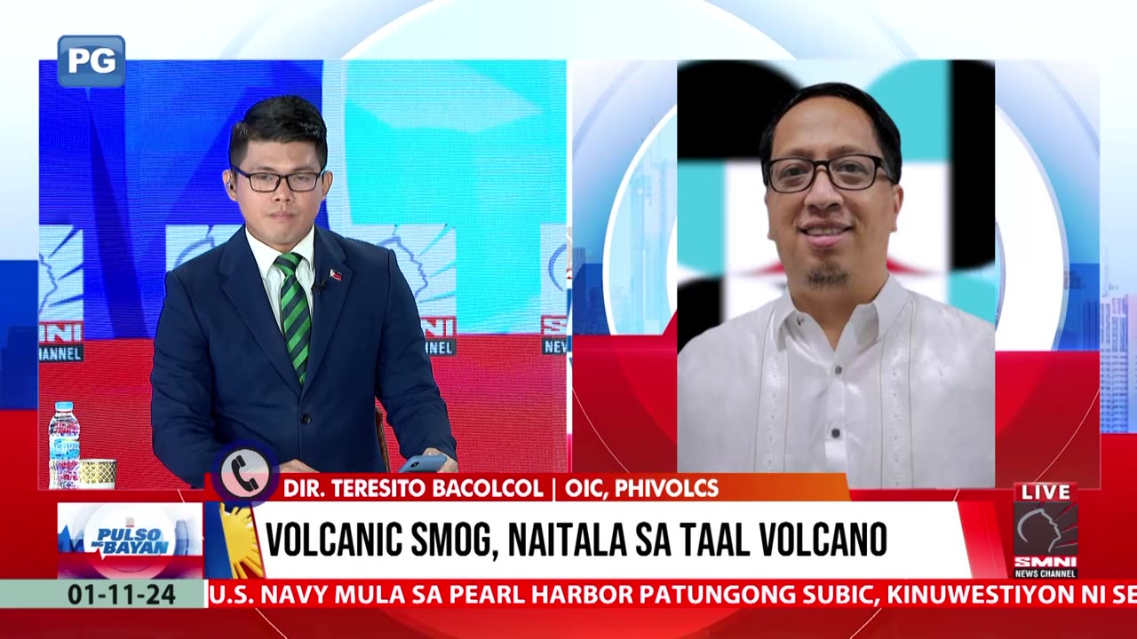 Volcanis Smog, naitala sa Taal Volcano