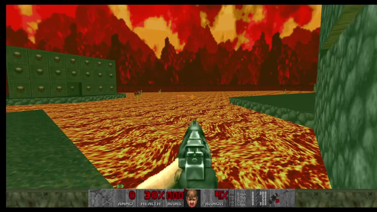 Brutal Doom - Inferno - Hard Realism - Pistol Start - Mt. Erebus (E3M6)