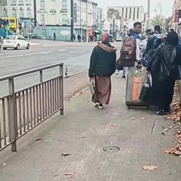 ⚠️Dublin⚠️ A family of 10 Africans exits Homeless Services in Dublin with their