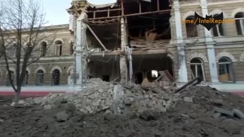 Aftermath of overnight Russian strikes on Nikolaev, South Ukraine