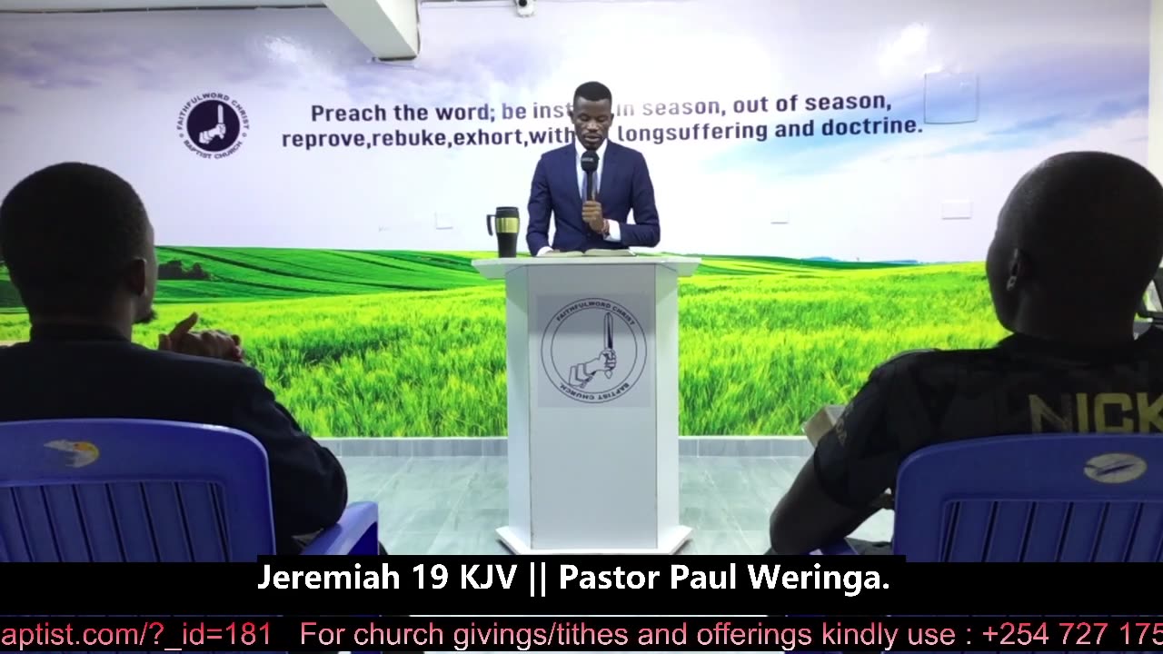 Jeremiah 19 KJV || Pastor Paul Weringa.