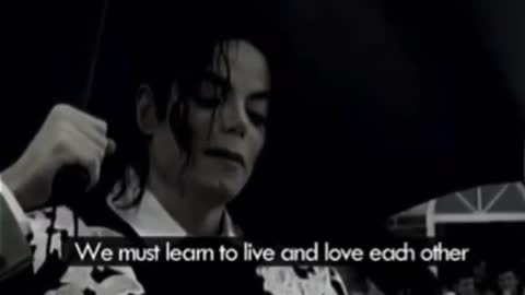 Michael Jackson Speech About War! Listen!