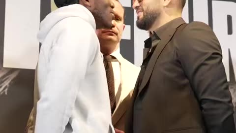 Joe Fournier Pushes KSI at press conference