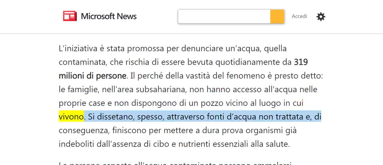 "Water for Africa", bottiglie di acqua contaminata in "vendita" nei negozi italiani