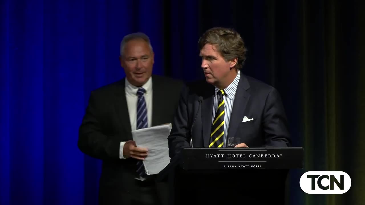 The Brilliant tucker Carlson vs the Retarded Ozzie Media in Canberra