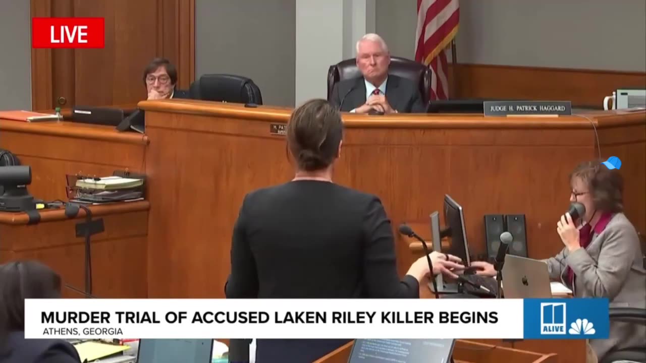 Audio of Laken Riley’s 911 call played during court, just moments before she was