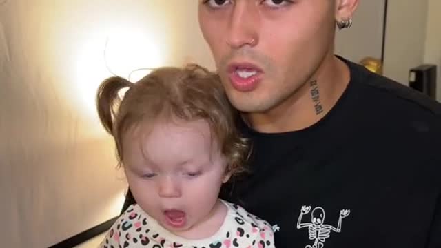 When my daughter came out with blue eyes and I have brown eyes