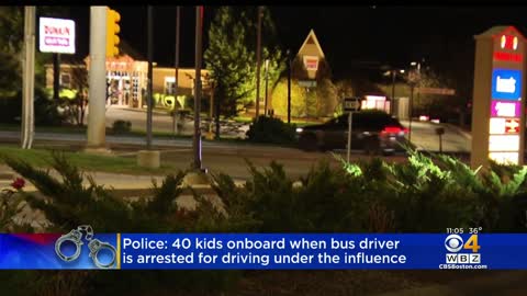 Bus driver with 40 students onboard arrested for OUI in Pembroke