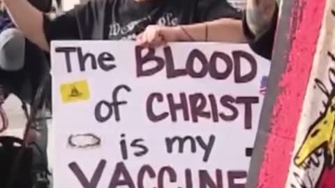 Hundreds of people protested L. A.'s vaccine mandate