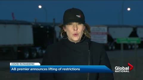 Alberta loosening COVID-19 restrictions as border protests resumes #alberta