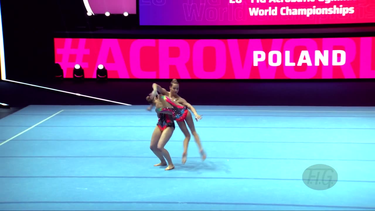 Poland (POL) - 2022 Acrobatic Worlds, Baku (AZE) - Dynamic Qualification Womens Pair