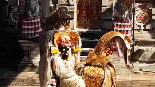 Balinese barong dance.