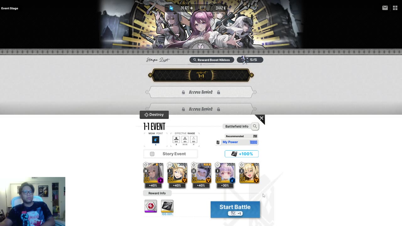 Goddess Of Victory Nikke Not So Live Stream [Dorothy Event] With Weebs and Kaboom