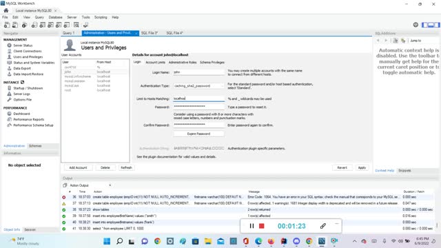 MySql Workbench Lab