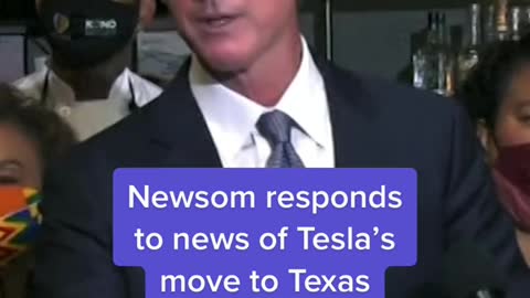 Newsom responds to news of Tesla's move to Texas