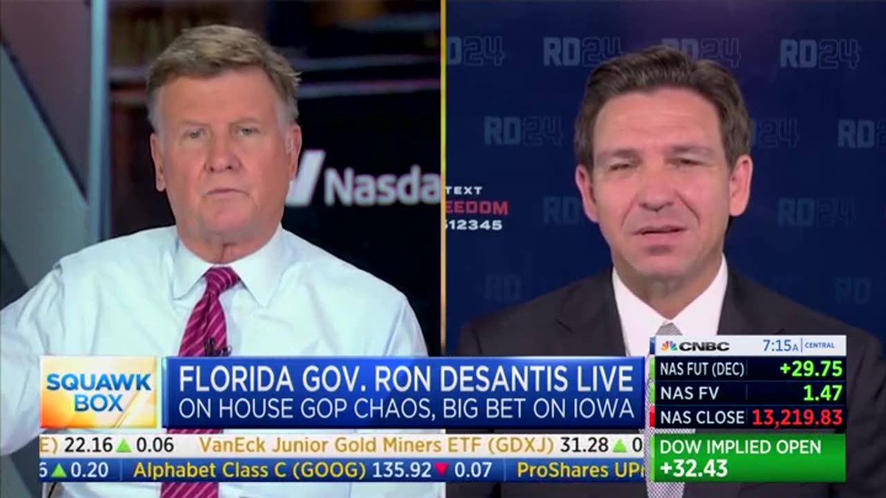 CNBC Host Says To DeSantis It's 'Hard To Imagine' He Can Be As Successful A President As Governor