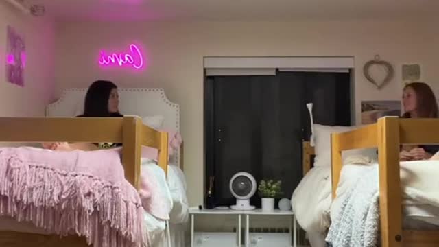 when ur already in ur lofted bed and realize the lights are still on
