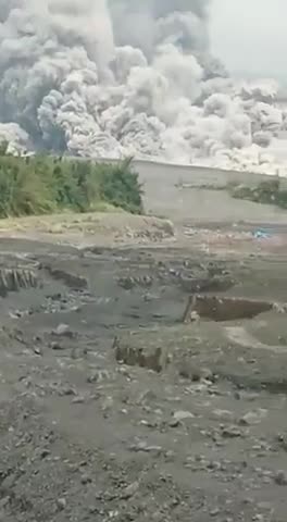 A volcano erupted in Indonesia 🔥
