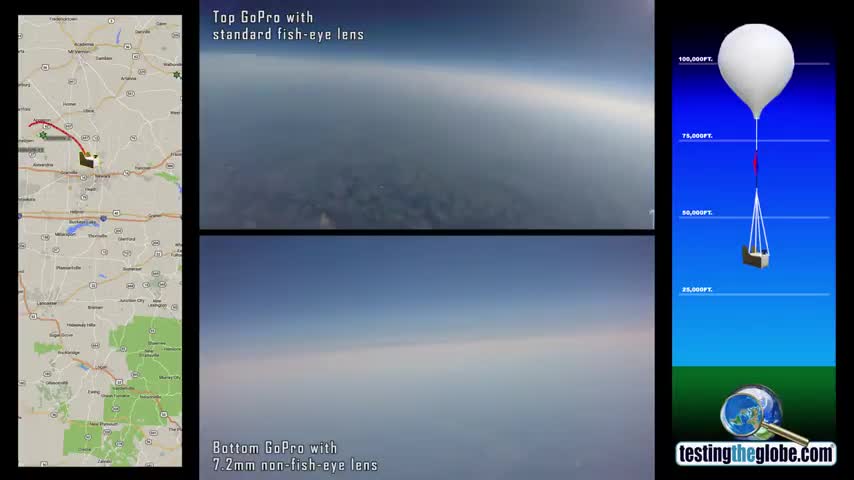 High Altitude Balloon Launch With a Non Fish Eye Lens