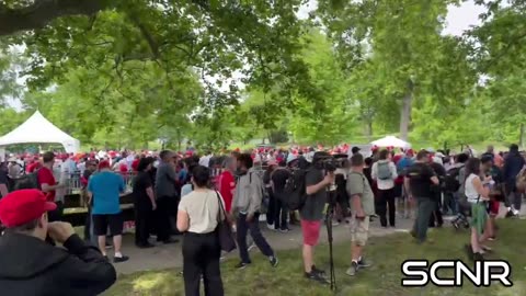 Massive Crowd Shows Their Support For Trump's Bronx Rally