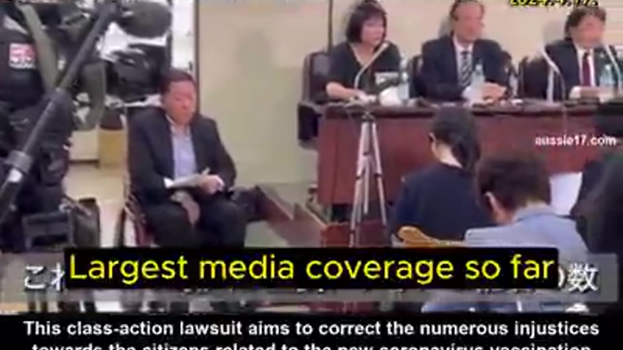 Press Conference In Japan On Vaccine Injuries Class Action