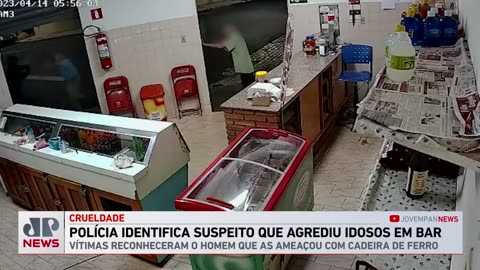 Polícia identifica suspeito que agrediu idosos em bar