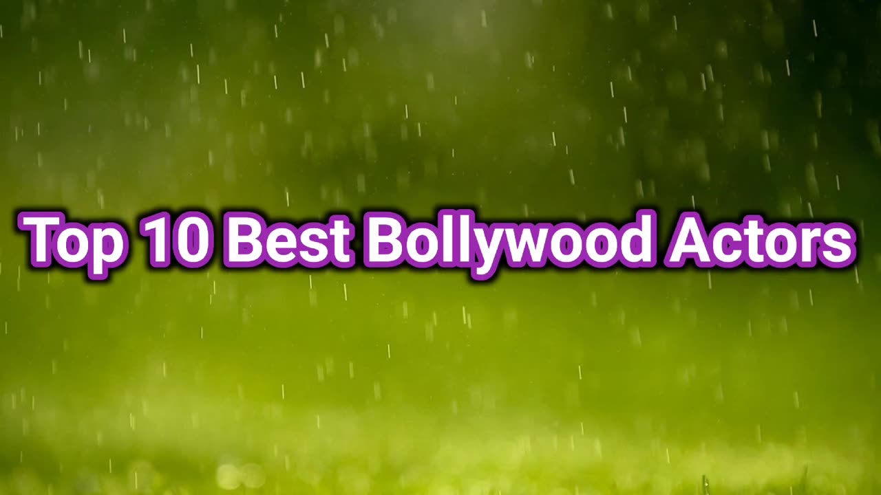 Top 10 Best Bollywood Actors