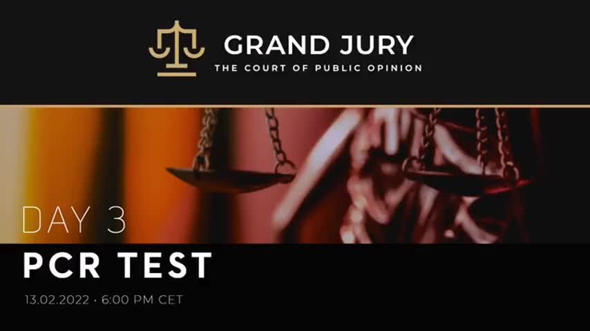 THE GRAND JURY DAY 3, STATEMENTS AND EVIDENCE ON THE FAKE PCR TEST