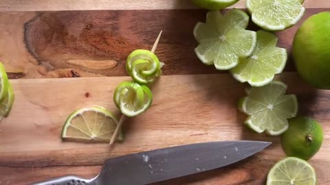 Lime Cocktail Garnish Ideas!